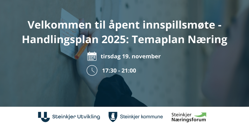 Innspillsmøte temaplan næring 2025